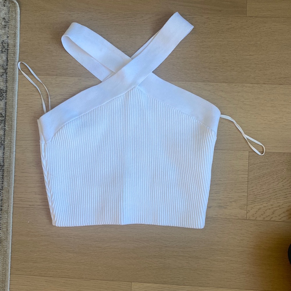 Aritzia cross strap top